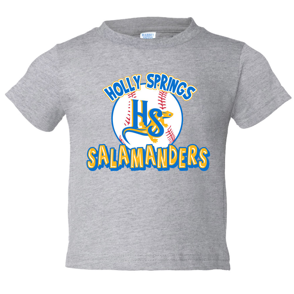 Holly Springs Salamanders Toddler Gray HS Baseball Tee