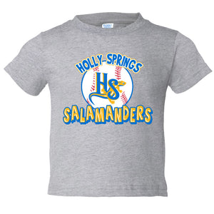 Holly Springs Salamanders Toddler Gray HS Baseball Tee