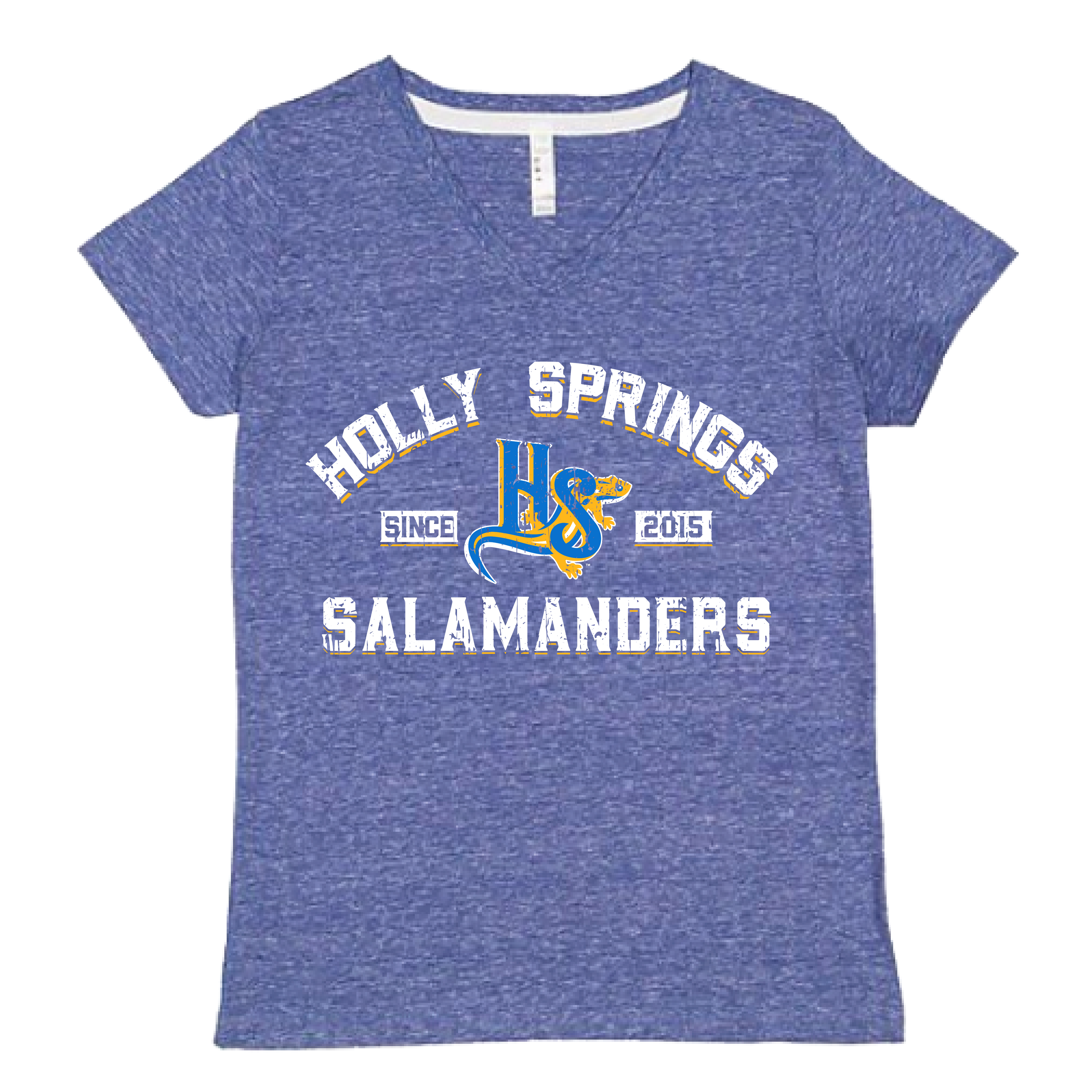 Holly Springs Salamanders Womens Royal V-Neck