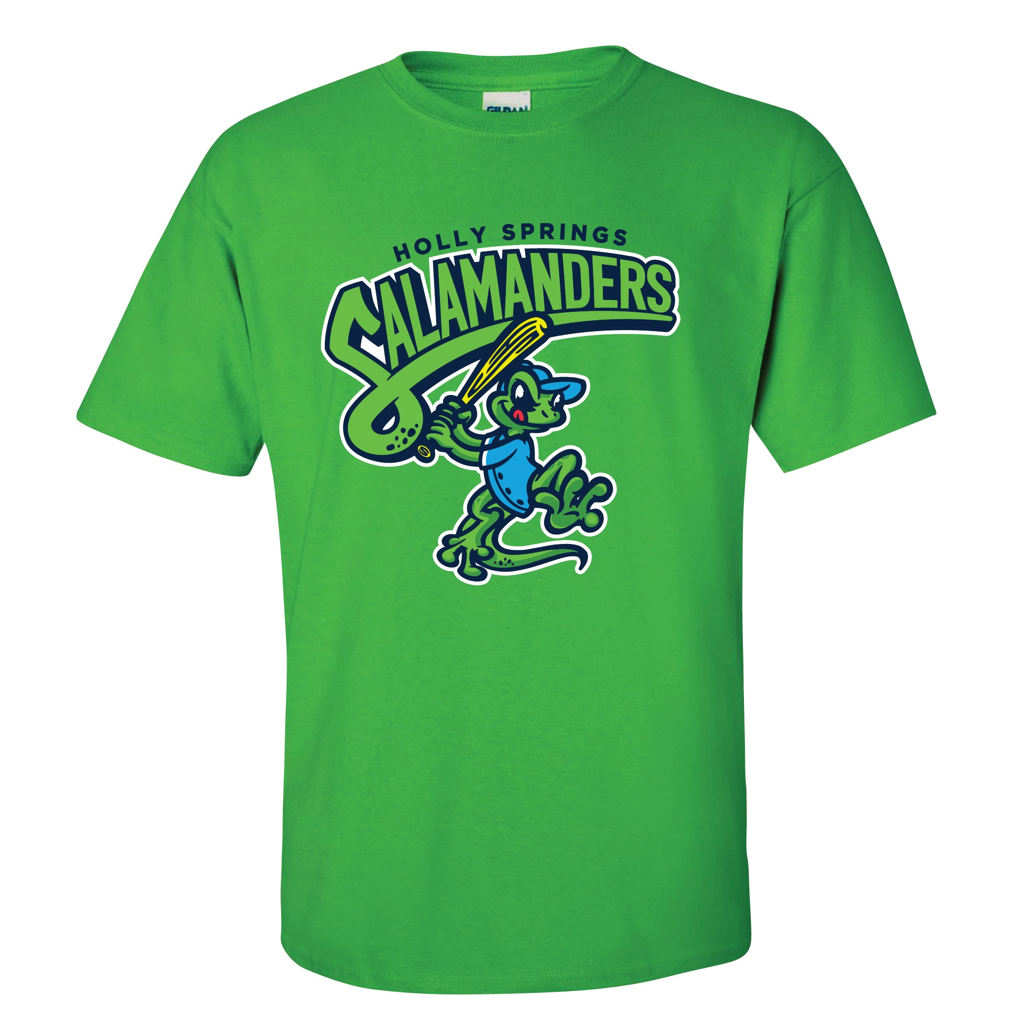 Salamanders 2026 new logo youth tee green