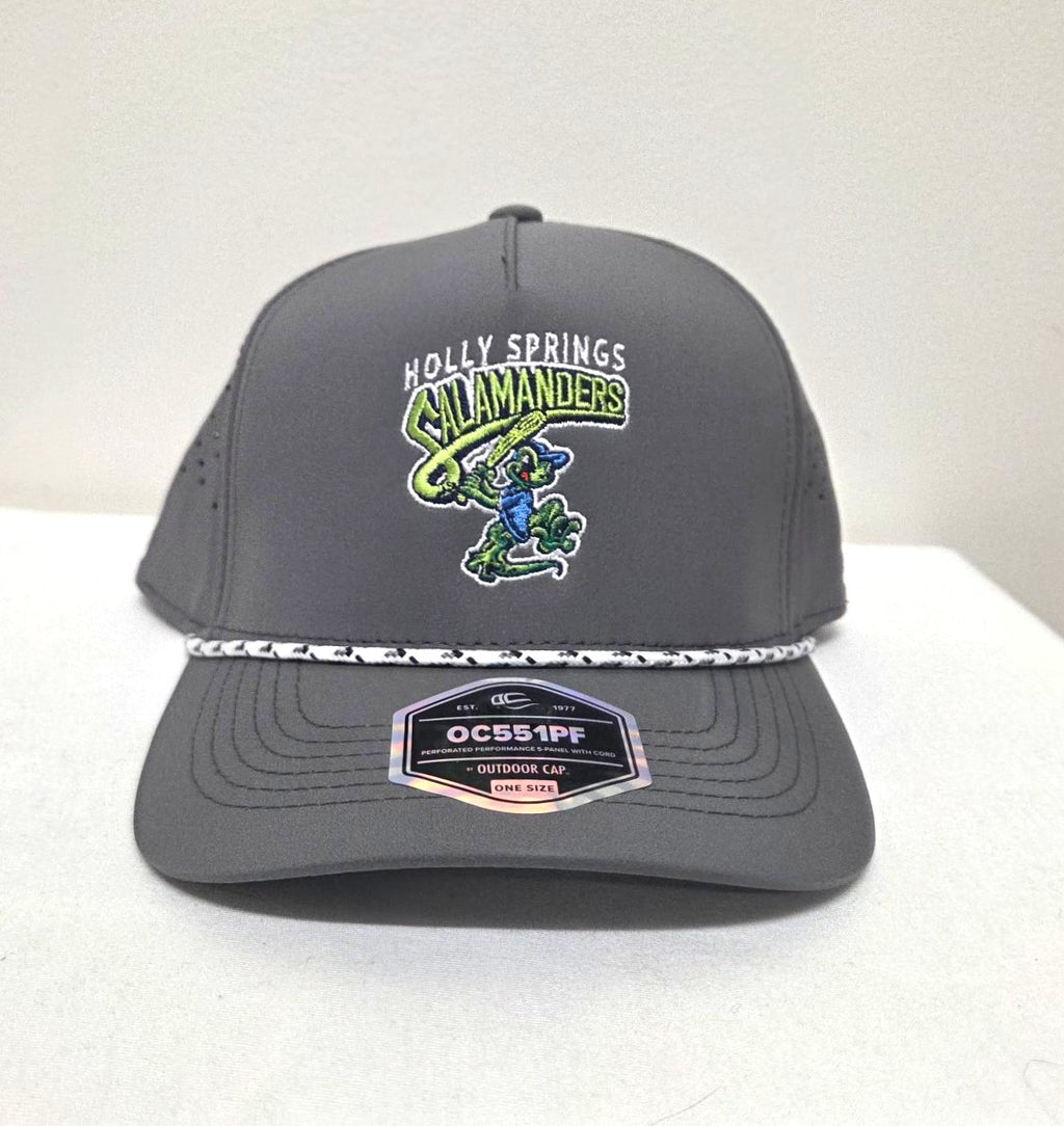 Holly Springs Salamanders Grey Golf Cap with Rope