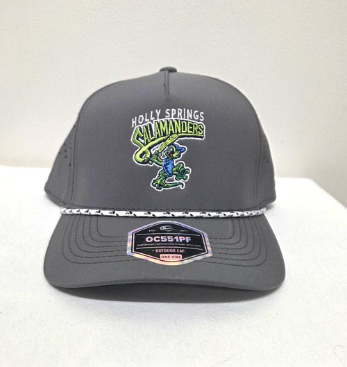 Holly Springs Salamanders Grey Golf Cap with Rope