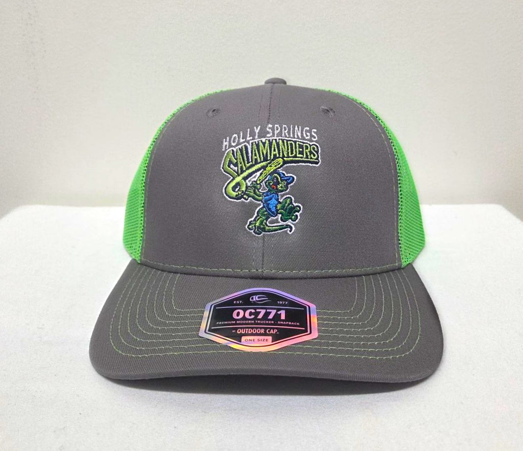Holly Springs Salamanders Grey&Neon Trucker